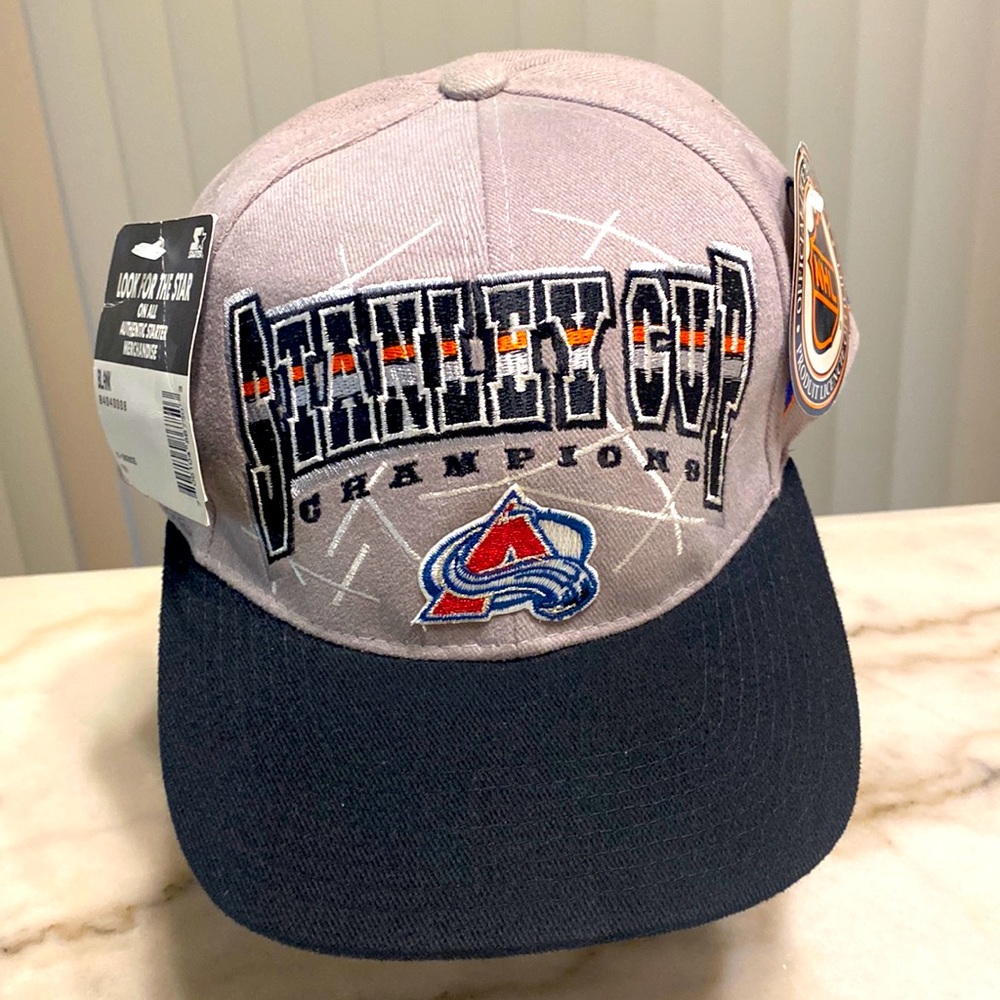 NWT Vintage Colorado Avalanche Official Stanley Cup Champions 1996 Hat-NeverWorn